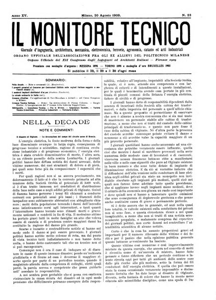 Il monitore tecnico giornale d'architettura, d'Ingegneria civile ed industriale, d'edilizia ed arti affini