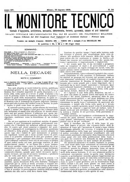 Il monitore tecnico giornale d'architettura, d'Ingegneria civile ed industriale, d'edilizia ed arti affini