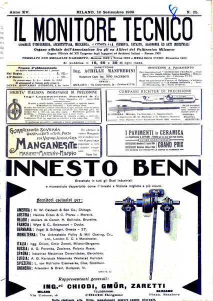 Il monitore tecnico giornale d'architettura, d'Ingegneria civile ed industriale, d'edilizia ed arti affini