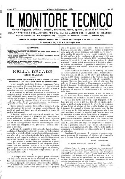 Il monitore tecnico giornale d'architettura, d'Ingegneria civile ed industriale, d'edilizia ed arti affini