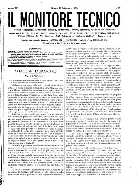 Il monitore tecnico giornale d'architettura, d'Ingegneria civile ed industriale, d'edilizia ed arti affini