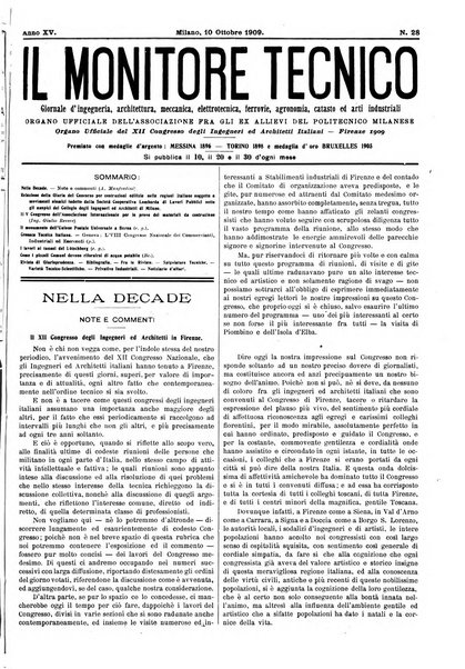 Il monitore tecnico giornale d'architettura, d'Ingegneria civile ed industriale, d'edilizia ed arti affini