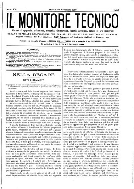 Il monitore tecnico giornale d'architettura, d'Ingegneria civile ed industriale, d'edilizia ed arti affini