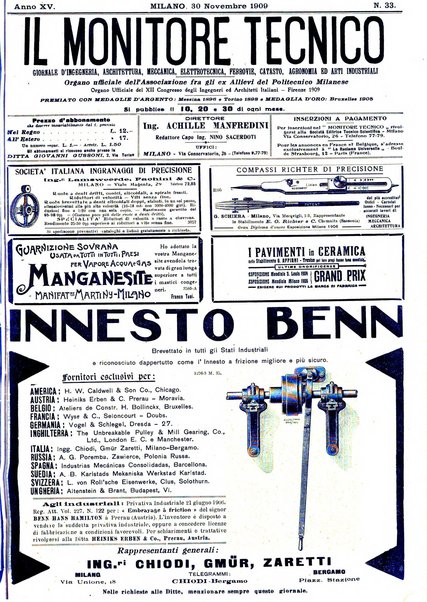 Il monitore tecnico giornale d'architettura, d'Ingegneria civile ed industriale, d'edilizia ed arti affini