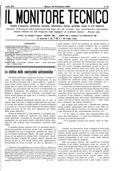 Il monitore tecnico giornale d'architettura, d'Ingegneria civile ed industriale, d'edilizia ed arti affini