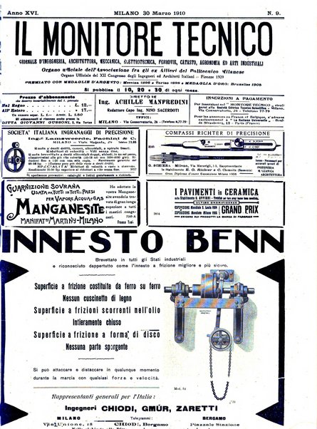 Il monitore tecnico giornale d'architettura, d'Ingegneria civile ed industriale, d'edilizia ed arti affini