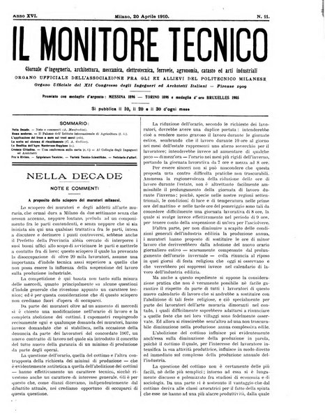 Il monitore tecnico giornale d'architettura, d'Ingegneria civile ed industriale, d'edilizia ed arti affini