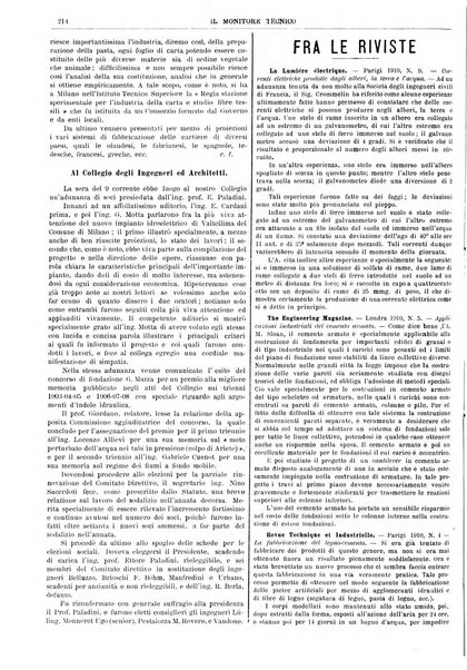 Il monitore tecnico giornale d'architettura, d'Ingegneria civile ed industriale, d'edilizia ed arti affini