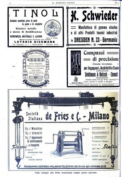 Il monitore tecnico giornale d'architettura, d'Ingegneria civile ed industriale, d'edilizia ed arti affini