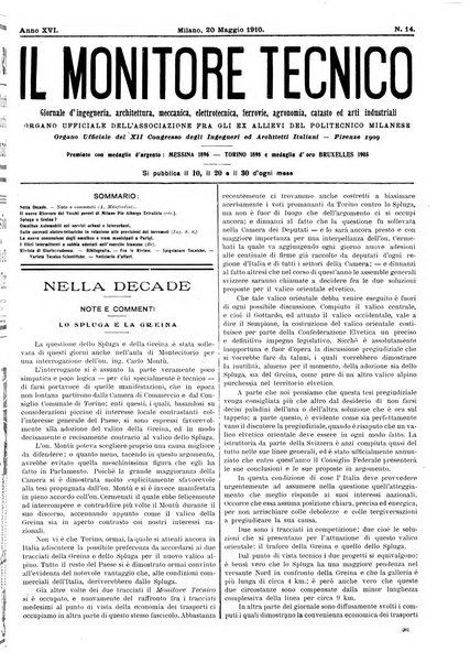 Il monitore tecnico giornale d'architettura, d'Ingegneria civile ed industriale, d'edilizia ed arti affini