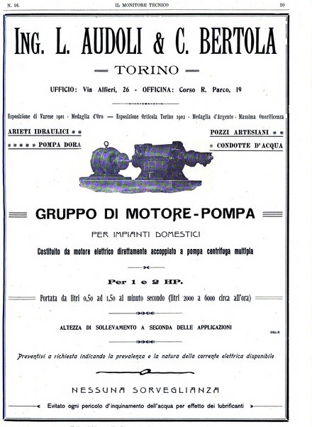 Il monitore tecnico giornale d'architettura, d'Ingegneria civile ed industriale, d'edilizia ed arti affini