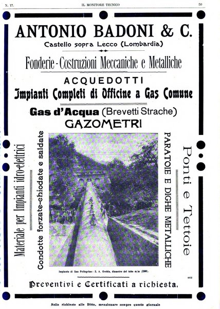 Il monitore tecnico giornale d'architettura, d'Ingegneria civile ed industriale, d'edilizia ed arti affini