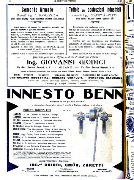 Il monitore tecnico giornale d'architettura, d'Ingegneria civile ed industriale, d'edilizia ed arti affini