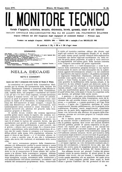 Il monitore tecnico giornale d'architettura, d'Ingegneria civile ed industriale, d'edilizia ed arti affini