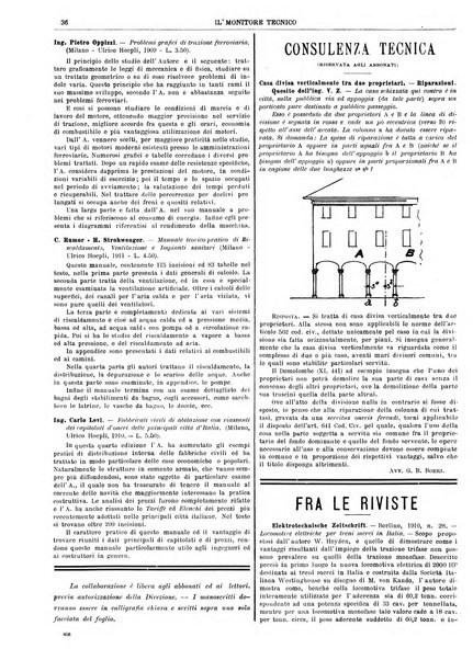 Il monitore tecnico giornale d'architettura, d'Ingegneria civile ed industriale, d'edilizia ed arti affini