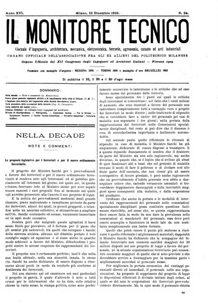 Il monitore tecnico giornale d'architettura, d'Ingegneria civile ed industriale, d'edilizia ed arti affini