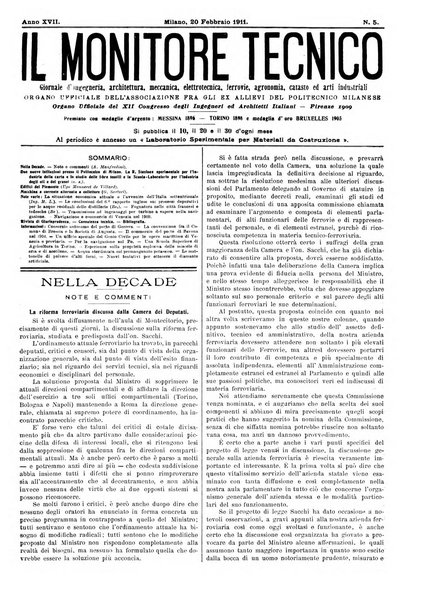 Il monitore tecnico giornale d'architettura, d'Ingegneria civile ed industriale, d'edilizia ed arti affini