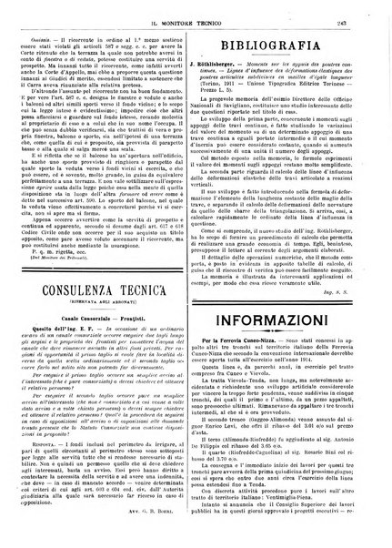 Il monitore tecnico giornale d'architettura, d'Ingegneria civile ed industriale, d'edilizia ed arti affini