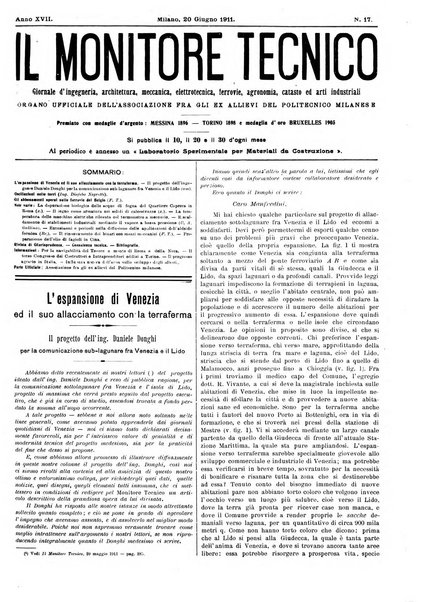 Il monitore tecnico giornale d'architettura, d'Ingegneria civile ed industriale, d'edilizia ed arti affini