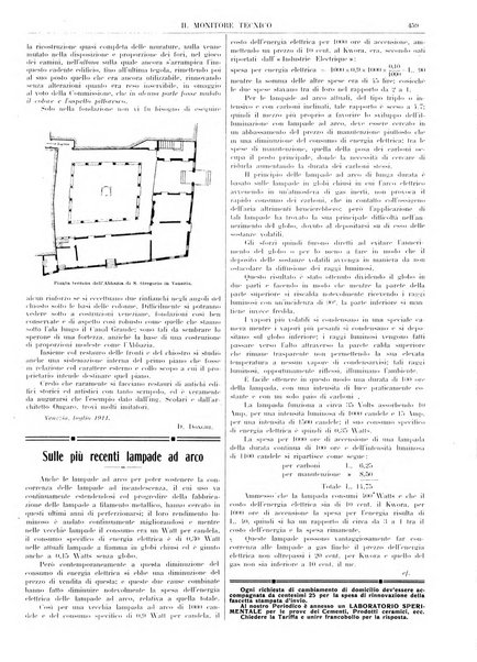 Il monitore tecnico giornale d'architettura, d'Ingegneria civile ed industriale, d'edilizia ed arti affini