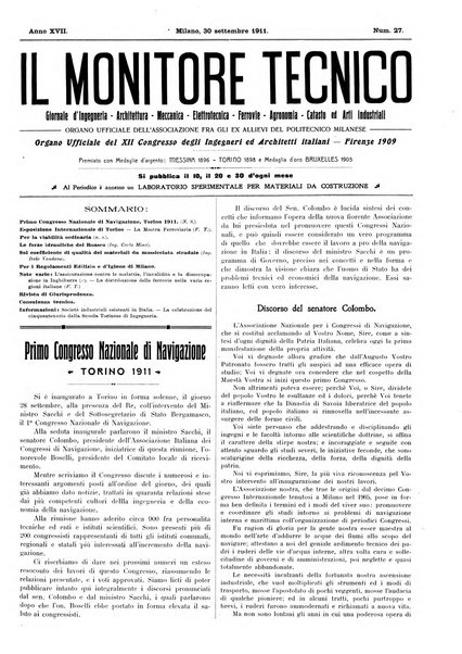 Il monitore tecnico giornale d'architettura, d'Ingegneria civile ed industriale, d'edilizia ed arti affini