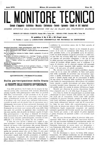 Il monitore tecnico giornale d'architettura, d'Ingegneria civile ed industriale, d'edilizia ed arti affini