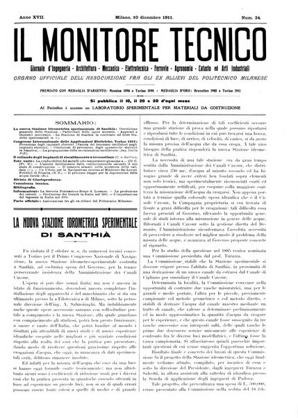 Il monitore tecnico giornale d'architettura, d'Ingegneria civile ed industriale, d'edilizia ed arti affini