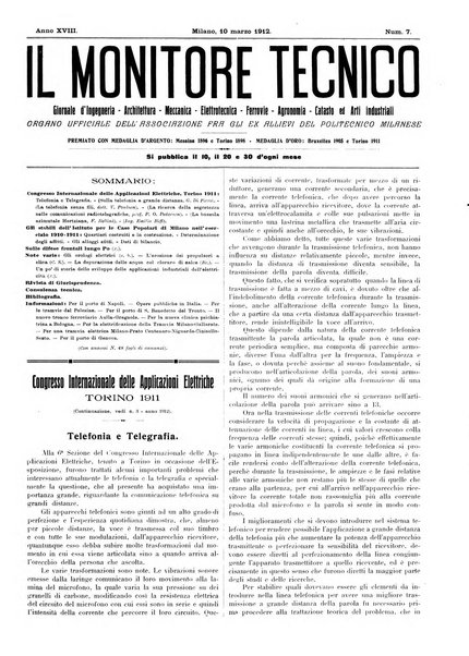 Il monitore tecnico giornale d'architettura, d'Ingegneria civile ed industriale, d'edilizia ed arti affini