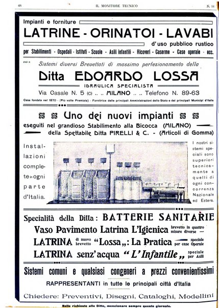 Il monitore tecnico giornale d'architettura, d'Ingegneria civile ed industriale, d'edilizia ed arti affini