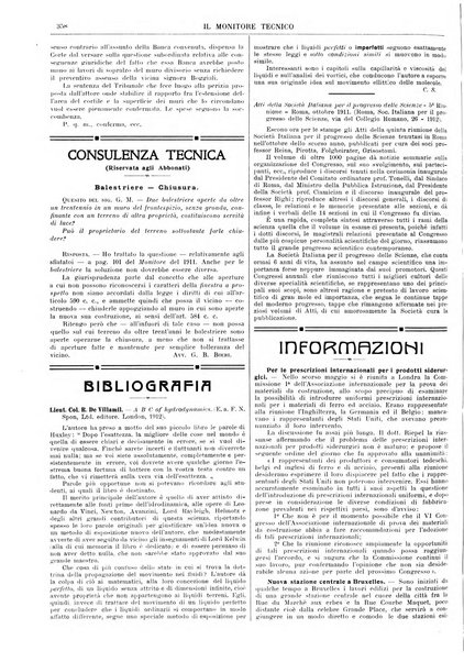 Il monitore tecnico giornale d'architettura, d'Ingegneria civile ed industriale, d'edilizia ed arti affini