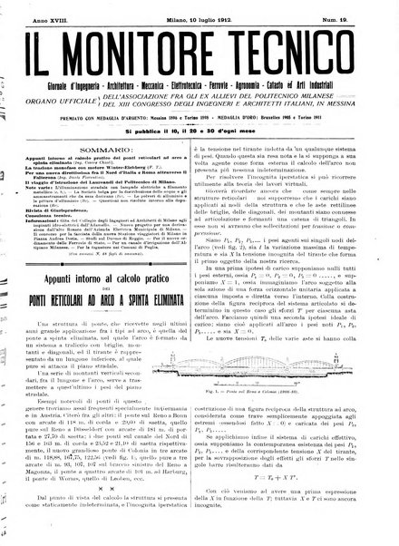 Il monitore tecnico giornale d'architettura, d'Ingegneria civile ed industriale, d'edilizia ed arti affini