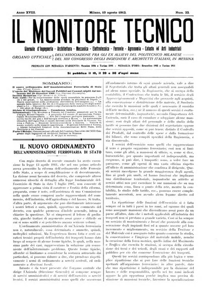 Il monitore tecnico giornale d'architettura, d'Ingegneria civile ed industriale, d'edilizia ed arti affini