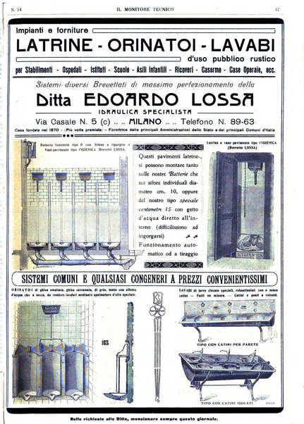 Il monitore tecnico giornale d'architettura, d'Ingegneria civile ed industriale, d'edilizia ed arti affini