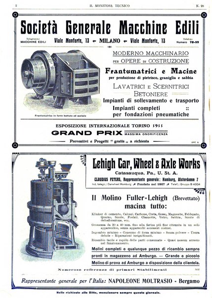 Il monitore tecnico giornale d'architettura, d'Ingegneria civile ed industriale, d'edilizia ed arti affini