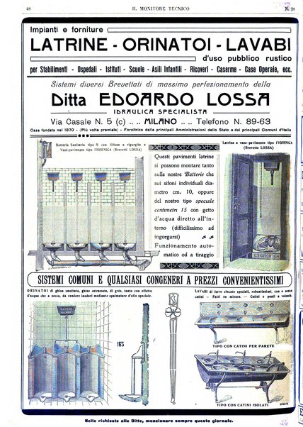 Il monitore tecnico giornale d'architettura, d'Ingegneria civile ed industriale, d'edilizia ed arti affini