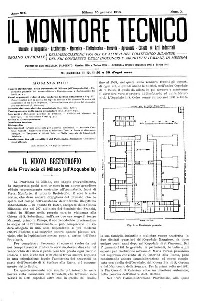 Il monitore tecnico giornale d'architettura, d'Ingegneria civile ed industriale, d'edilizia ed arti affini