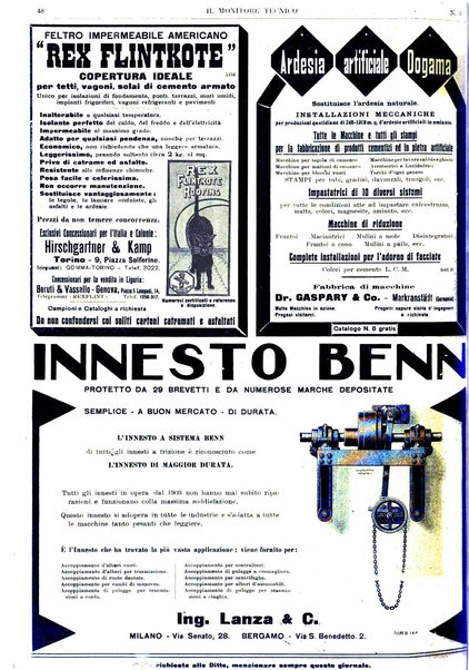 Il monitore tecnico giornale d'architettura, d'Ingegneria civile ed industriale, d'edilizia ed arti affini