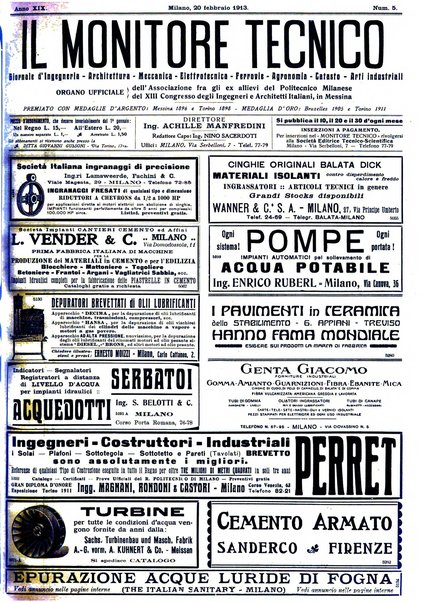 Il monitore tecnico giornale d'architettura, d'Ingegneria civile ed industriale, d'edilizia ed arti affini