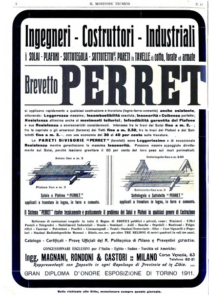 Il monitore tecnico giornale d'architettura, d'Ingegneria civile ed industriale, d'edilizia ed arti affini