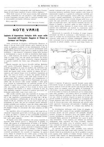 Il monitore tecnico giornale d'architettura, d'Ingegneria civile ed industriale, d'edilizia ed arti affini