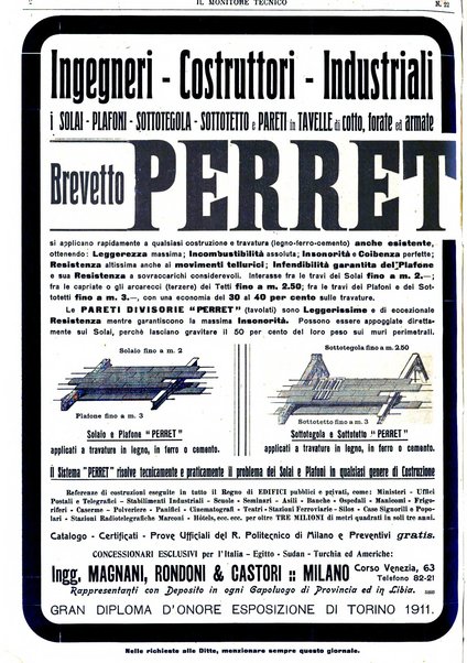 Il monitore tecnico giornale d'architettura, d'Ingegneria civile ed industriale, d'edilizia ed arti affini