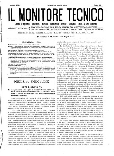 Il monitore tecnico giornale d'architettura, d'Ingegneria civile ed industriale, d'edilizia ed arti affini