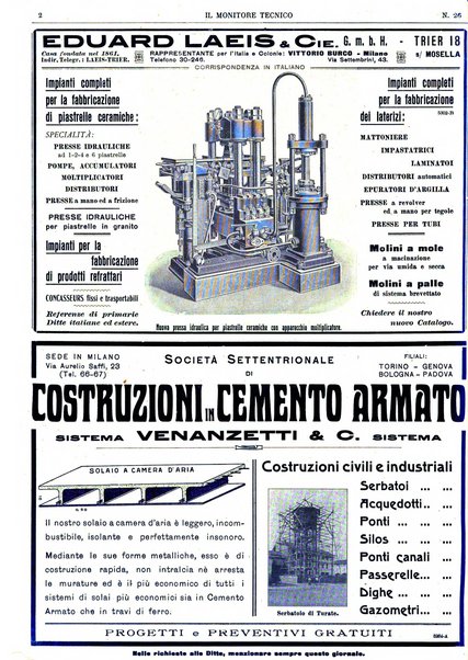 Il monitore tecnico giornale d'architettura, d'Ingegneria civile ed industriale, d'edilizia ed arti affini