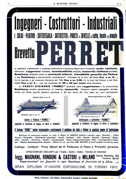 Il monitore tecnico giornale d'architettura, d'Ingegneria civile ed industriale, d'edilizia ed arti affini