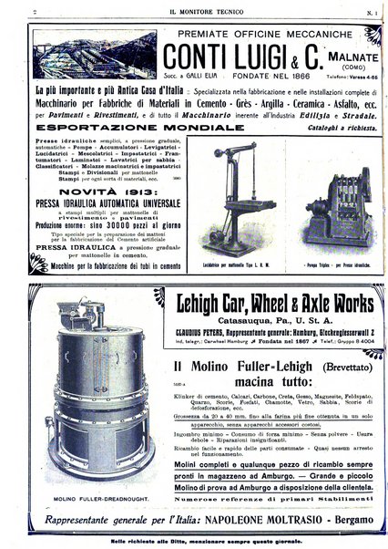 Il monitore tecnico giornale d'architettura, d'Ingegneria civile ed industriale, d'edilizia ed arti affini