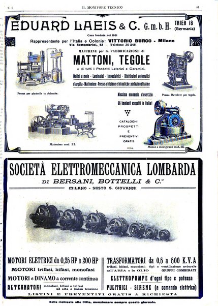 Il monitore tecnico giornale d'architettura, d'Ingegneria civile ed industriale, d'edilizia ed arti affini