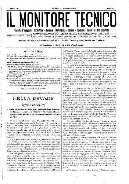 Il monitore tecnico giornale d'architettura, d'Ingegneria civile ed industriale, d'edilizia ed arti affini