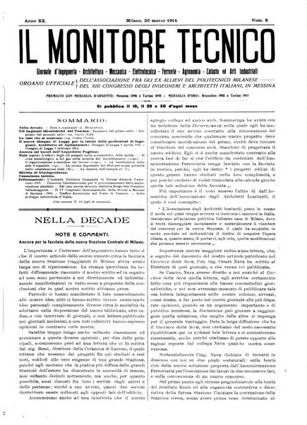 Il monitore tecnico giornale d'architettura, d'Ingegneria civile ed industriale, d'edilizia ed arti affini