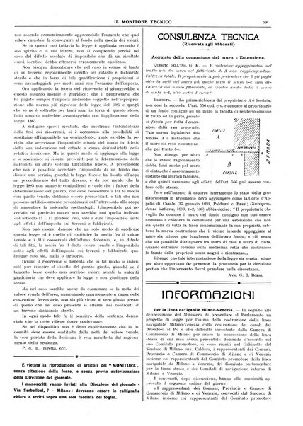 Il monitore tecnico giornale d'architettura, d'Ingegneria civile ed industriale, d'edilizia ed arti affini