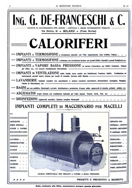 Il monitore tecnico giornale d'architettura, d'Ingegneria civile ed industriale, d'edilizia ed arti affini